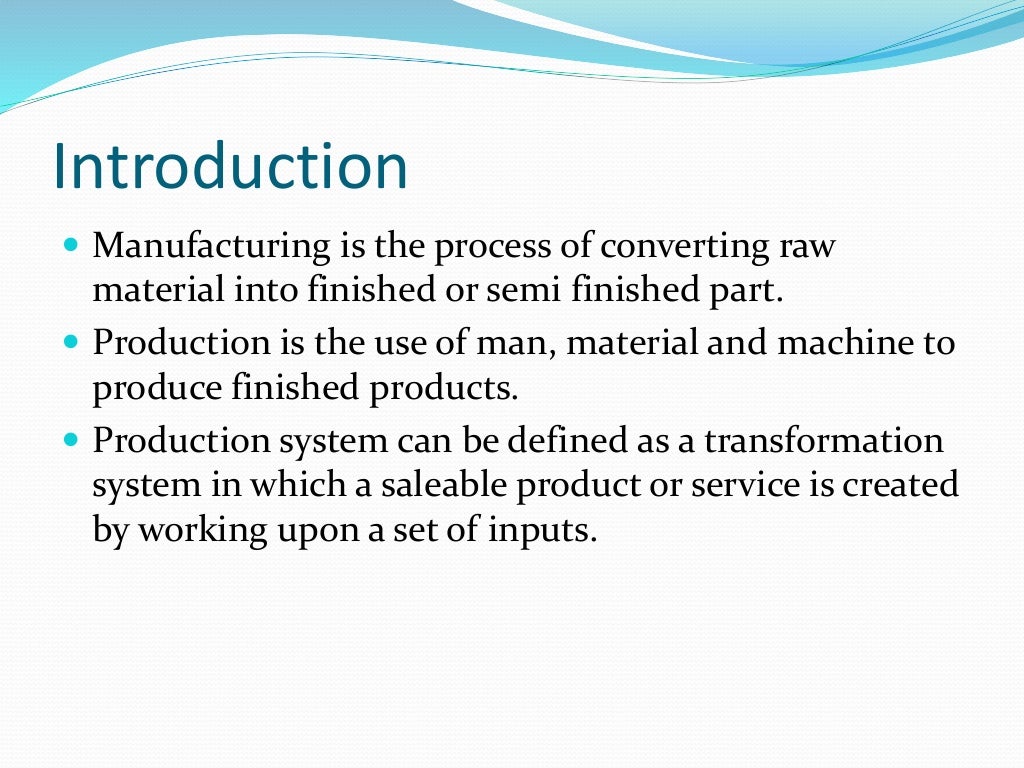 Cellular manufacturing