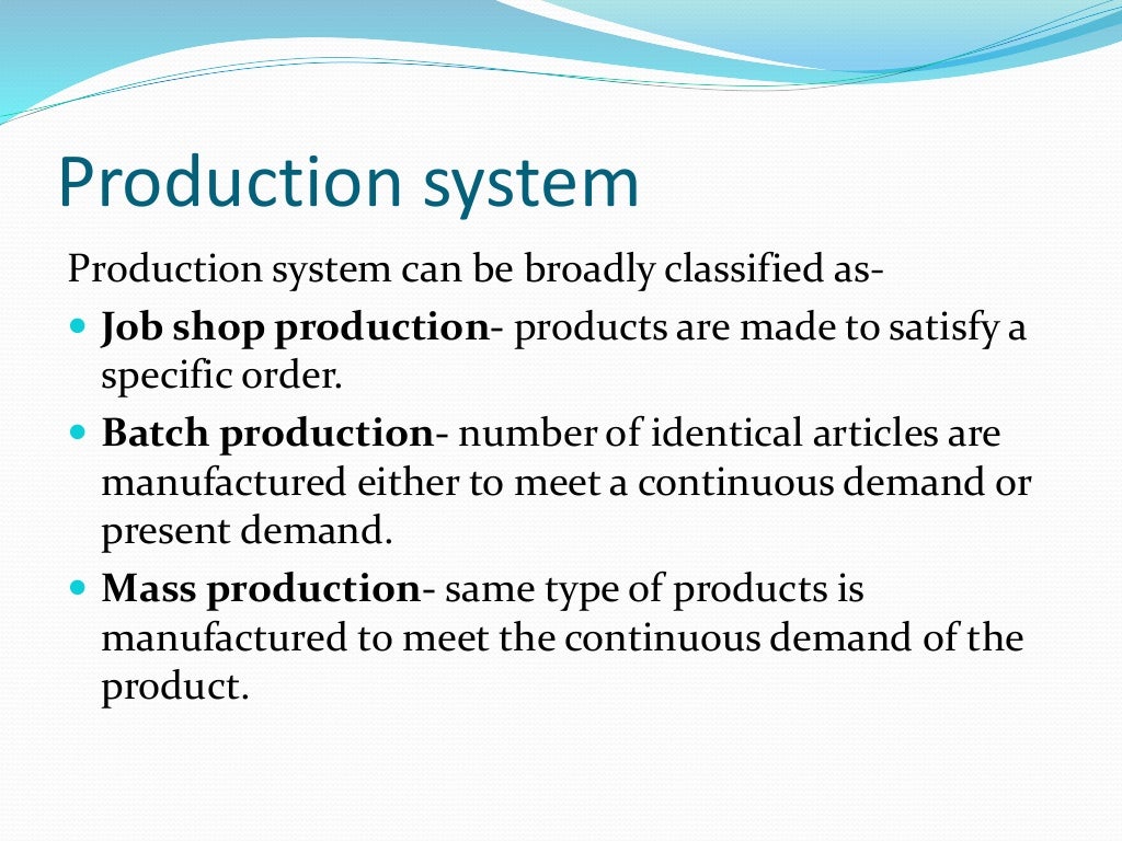 Cellular manufacturing
