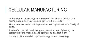 Cellular manufacturing | PPTX