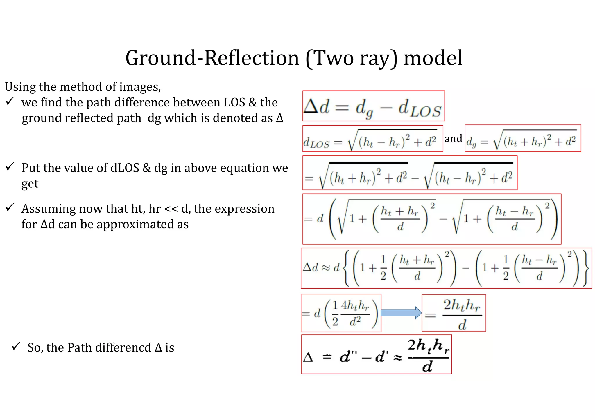 Cellular Network -Ground Reflectio (Two Ray) Model.pdf