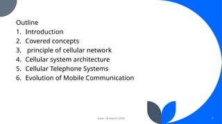 cellular network lecture review full presentatio slides | PPTX