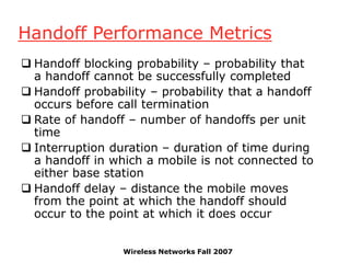 Cellular Networks in routing and switching | PPT