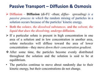 Cellular transport | PPTX