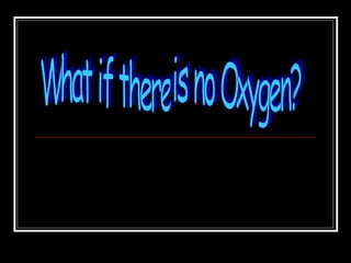 What if there is no Oxygen?