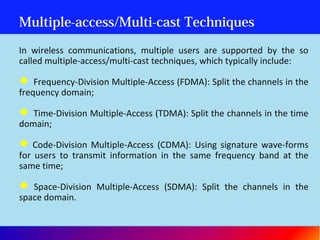 Cellular systems and infrastructure base wireless network | PPT