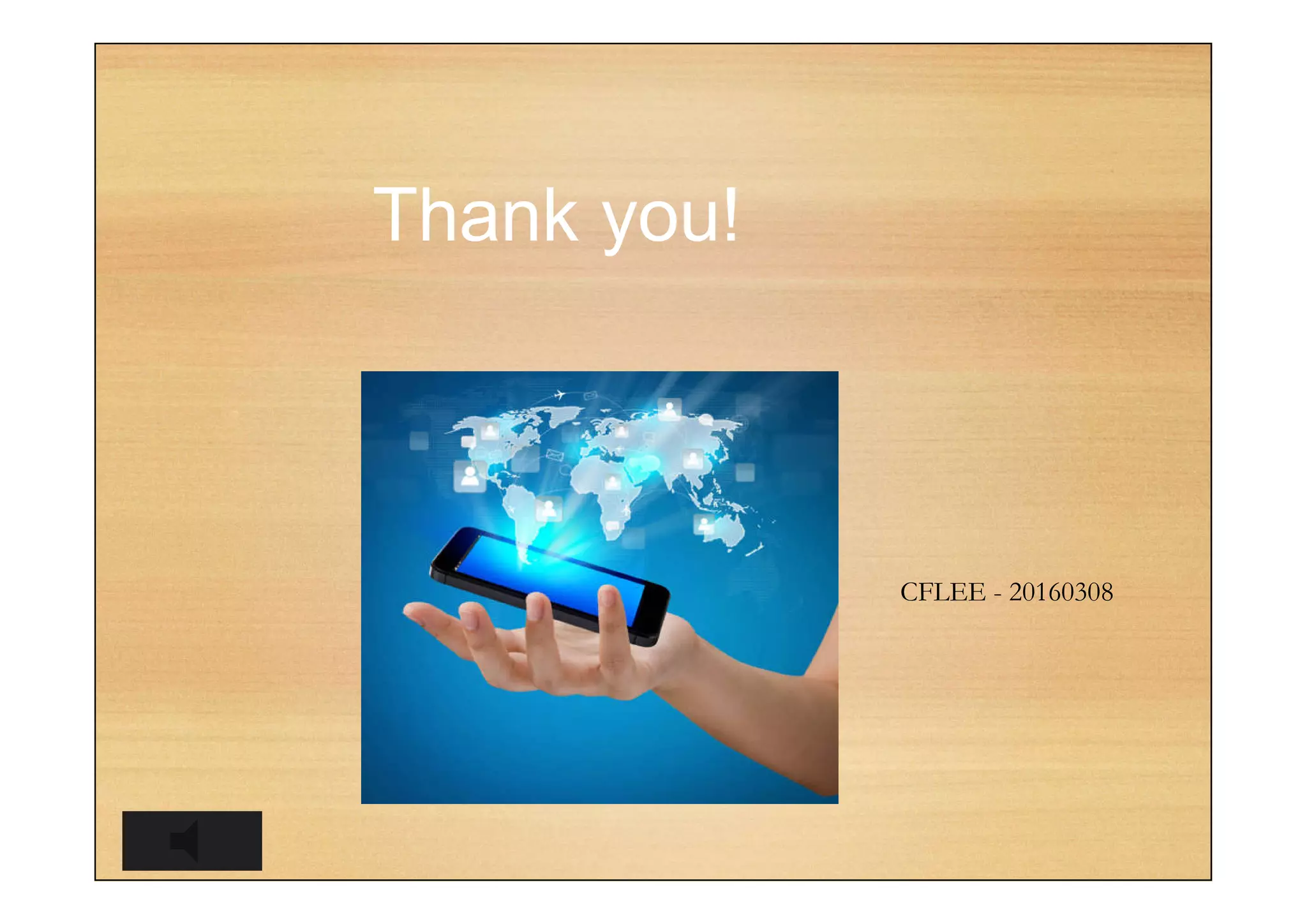 Thank you!
CFLEE - 20160308
 