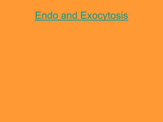 Endo and Exocytosis
 