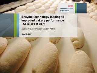 Enzyme technology leading to
improved bakery performance
- Cellulase at work
XUE SI-YING, INNOVATION LEADER, ASEAN
May 18, 2017
 