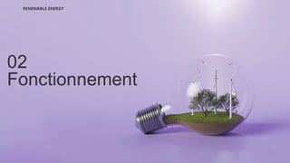 02
Fonctionnement
RENEWABLE ENERGY
 