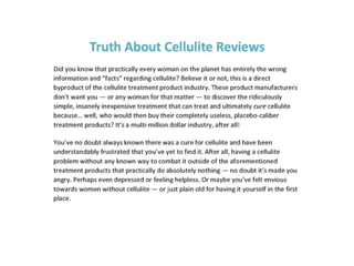 Cellulite Reduction Cream