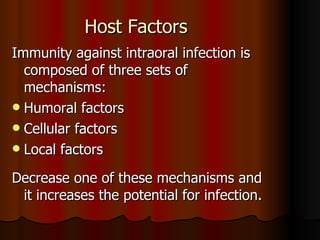 spread of oral infections Slide 21