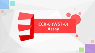 CCK-8 (WST-8)
Assay
 