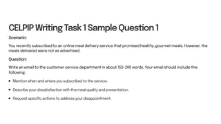 CELPIP Writing Sample Questions With Answers | PDF