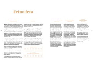 7
6
Feina feta
Festes, Educació i Esports
Vanesa Larramendy
Educació: Aquest estiu al voltant de 140 nenes i nens
d’I3 fins a 6è han pogut gaudir al casal municipal de ‘La
super fantasia de la Samu’
, on també han pogut conèixer
diferents civilitzacions d'èpoques passades, com vivien,
com s'organitzaven, què construïen, fins on viatjaven,
i com jugaven.
Tot dins d'un punt de vista lúdic que els ha motivat a conti-
nuar explorant, investigant i nodrint-se de coneixement.
Esports: El 17 de juny es va donar per iniciada la tem-
porada de piscina, on les entitats municipals, a través
dels seus campus i casals també han pogut gaudir de
les estones de bany.
Durant el mes de juny hem acollit la formació d'àrbitres
de bàsquet, gestionat per la seva Federació.
Festes: Enguany la Fira de la Cervesa ha comptat amb
noves parades de cervesa artesana i un taller de com fer
cervesa. La música també ens va acompanyar en una
jornada on, sens dubte, els més petits també van poder
gaudir un any més de les atraccions gratuïtes.
Un any més, els quartencs i quartenques han omplert
la plaça de les Terrisseres per a gaudir de les activitats
i concerts de Festa Major.
El primer cap de setmana les entitats esportives han
organitzat tornejos, mostres, curses i marxes.
El següent, la comissió de festes ha treballat incan-
sablement perquè tothom pugués gaudir de bona
música i diversió.
El nostre agraïment per a totes les entitats que han
col·laborat i un esment especial a la brigada municipal.
A la revista Celrè núm. 107 del mes d'agost del 2020 vaig
publicar el percentatge de morositat en la taxa d’escom-
braries des del 2015 al 2019.
Després de gairebé tres anys, les torno a publicar, però
aquesta vegada amb l’Impost sobre Béns Immobles
Urbans. (I.B.I.U.). Atesos els resultats més avall deta-
llats, tenim encara una morositat força elevada. Tot
i que sabem que estem passant uns moments molt
difícils a causa de l’augment del nivell general de preus,
com a regidor d’Hisenda voldria comunicar que, si per
qualsevol circumstància un ciutadà no pot fer front als
Impostos, des de l’Ajuntament estem oberts a donar
facilitats mitjançant fraccionaments.
Els Ajuntaments fem cada any un pressupost per a l'any
següent, on estimem els ingressos i, amb aquestes esti-
macions, calculem les despeses. Si els ingressos finals
no són els previstos (penseu que hem de fer front a des-
peses fixes com els salaris i les cotitzacions a la segure-
tat social, els quals representen el 54% del pressupost
municipal), hem de reduir la despesa, fet que perjudica
les millores que els contribuents ens demanen.
Hisenda
Narcís Mas
7,15% 6,90% 6,12%
2017
2016
2015 2018 2019 2020 2021
5,80% 5,40% 4,88%
Taxes escombraries
15,60% 11,57% 9,70%
2017
2016
2015 2018 2019 2020 2021
6,87% 5,64% 12,36% 8,40%
7,04%
Des de l'àrea de Joventut, infor-
mar-vos que hem coordinat, jun-
tament amb el Consell Comarcal,
el bus nocturn a Fires de Girona.
Paral·lelament, hem ampliat la fran-
ja d’edat per accedir a la bonificació
del transport regular.
Pel que fa a l’àrea de Comunicació,
anunciar-vos que estem treballant
per incloure un banc d’imatges en
el web municipal. També estem
millorant l’aplicació municipal per
incorporar un enllaç amb l’aplicació
per gestionar el sistema de recollida
selectiva porta a porta.
Finalment, agrair, com sempre, a
tothom qui ha participat en aques-
ta edició de la revista i convidar a
totes aquelles persones que estiguin
interessades a fer-ho, a posar-se en
contacte amb nosaltres a través de la
següent adreça de correu electrònic:
elcelre@quart.cat.
Joventut i Comunicació
Samuel Lado
En el meu darrer escrit a la revis-
ta Celrè vaig comentar, de forma
sintetitzada, l'evolució del sistema
de recollida de residus porta a porta,
instaurat al nostre municipi el passat
1 de març. Avui ja disposem de les úl-
times dades, que són molt positives.
Segons l'informe de seguiment que
ens ha facilitat el Consell Comarcal,
tenim un 92% d'usuaris actius i, entre
aquests, un 86% participa en el siste-
ma de recollida regularment (entre
els participants, la taxa de reciclatge
se situa entorn del 90%). Cal des-
tacar que, des de l'inici del PaP, les
incidències s'han reduït. Hem passat
de 65 (març 2022) incidències a 11
(setembre 2022).
Deixant de banda el sistema de
recollida selectiva, i per concloure,
m’agradaria comentar-vos que ja
s’ha finalitzat la instal·lació de les
càmeres per reforçar la seguretat en
els accessos al municipi.
Obres, Serveis i Medi ambient
Miquel Cortès
Aquest any tant en la Fira de la
Cervesa com a la Festa Major hem
pogut recuperar els Punts Liles, uns
espais que s’instal·len en activitats
d’oci nocturn amb l’objectiu de
donar visibilitat i prevenir les violèn-
cies masclistes i sexuals, així com
atendre possibles agressions.
De la mà de dues psicòlogues es
van realitzar dinàmiques, així com
tasques de difusió i sensibilització.
Comentaris sexistes, xiulades pel
carrer, tocaments no desitjats i in-
sults, són algunes de les conductes
que han manifestat haver patit les
quartenques que s’hi van adreçar,
el que posa de manifest que queda
molta feina per fer.
Acció social,
Cooperació i igualtat
Sílvia Vidal
Taxes d'I.B.I.U.
(Impost/Béns/Immobles/Urbans)
 