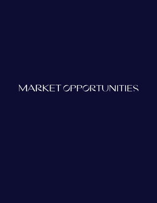 MARKET OPPORTUNITIES
 