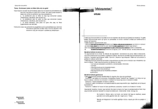 Gjuha dhe komunihimi Tekste joletrare
18
Eseia argumentuese
Argumentet
objektive
Argumentet
subjektive
• shembujt qe jepen te jene te pershtatshem per temen, p.sh.: nese trajtoni temenper demin e duhanit
per shendetin, shembujt duhet te jene statistika mbi rastet e semundjeve nga duhan'r,
■ te mos perdoren pohime te pergjithshme, p.sh.: dihet se pirja e duhanit eshte e demshme)
■ te perdoren burime informacione te sigurta, p.sh.: botime serioze, revista shkencore etj.
tezes
Tema: Krahasoni jeten ne fshat dhe ate ne qytet
Hyrja Sqaroni lexuesin se permeskesaj eseje doni te trajtoni te perbashketat apo
dallimet mes jetes ne qytet dhe ne fshat. Kjo eshte pjesa kryesore e
esese dhe duhet te perbehet nga disa paragrafe ku:
a. te pershkruhet jeta ne fshat ne disa nga elementet (natyra,
infrastruktura, mendesia, jeta sociale etj.)
b. te pershkruhet jeta ne qytet ne disa nga elementet (natyra,
infrastruktura, mendesia, jeta sociale etj.)
c. te behet krahasimi mes jetes ne qytet dhe asaj ne fshat
(ngjashmerite ose dallimet).
Perfundimi Jepni nje perfundim te pergjithshem per te perbashketat apo dallimet
mes etesne qytet dhe ne fshat. Ketu mund te shprehni dhe
mendimin tuaj per menyren e jeteses qe parapelqeni.
TeRstiargumentues34
Teksti argumentueseshte ai lloj teksti ne te cilin trajtohen ide ose teza per geshtje te ndryshme. Te gjitha
tekstet argumentuese kane nje synim te perbashket: te bindin marresin e tekstit per vlefshmerine e
tezave qe trajtohen.
Tekstet kryesore argumentuese jane:
- fjalimet e politikaneve, - fjala e mbmjtjes se avokateve
- opinionet, - artikuj gazetash,
- esete argumentuese shkencore, filozofike,historikedhe kulturore;
- tekstet e reklamave etj.
Karakteristikat strukturore
Te argumentosh do te thote "te mbrosh me argumente", domethene me prova, fakte e dokumente,
opinionin personal per nje problem,a geshtje te caktuar. Ne baze te njeteksti argumentuesqendron nje
problem, i paraqitur nga derguesi i tekstit. Opinioni i shprehur nga derguesi i tekstit per nje problem a
geshtje te caktuar quhet teze.
Teksti argumentuesndertohet mbi bazen e argumenteve qe sillen per te mbrojtur apo mbeshtetur nje
teze te caktuar. Teksti argumentues ka nje strukture te veten:
• nje hyrje per paraqitjen e problemit, e cila ka karakter informativ;
• nje teze;
• disa argumente per te mbeshtetur tezen;
• nje antitezeper ta kundershtuar;
• disa argumente per ta mbeshtetur antitezen;
4perfundimi.
Karakteristikat gjuhesore
Teksti argumentues paraqet karakteristika te veganta dhe nga ana gjuhesore.
- Perdorimi i nje leksiku te mirorientuar. Perzgjedhja e fjaleve "pozitive" ose "negative" ne lidhje me nje
teze te caktuar, ndihmon ne menyren e vleresimit te tezes nga ana e marresit te tekstit.
- Perdorimi i foljeve kryesisht ne kohen e tashme.
- Perdorimi i gjere i konektoreve, qe tregojne pjeset ku jepet argumentimi (por, megjithate, per te treguar
kundershtine).
- Perdorimi i teksteve te llojeve te tjera (pershkrues, paraqites, narrativ) ne funksionin bindes.
Argumentet objektive merren nga realiteti dhe kane te bejne me ligje te padiskutueshme Keto lloje
argumentesh perdoren kryesisht ne disiplinat shkencore: matematike, fizike, biologji etj.
Ne kushtet e Henes njeriu nuk ecen, por kercen me hapa te medhenj, sepse
graviteti ne te eshte gjashte here me i vogel se ai i Tokes.
Mendoj se emigracioni nuk eshte zgjidhja e duhur, sepse gon dhe ne plakjen e
vendit.
 