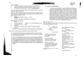 277
fehf&
l
V.
Perse te kam marre grua? Grate per
pune po jane.
T. (qesendis)
Edhe burrate te hane dhe te rrine
nat’ e dite!
V.(me inat)
Mos me ben te te godit, se zakone
s’e harrova.
Sonte shume te durova.
Nga hunda s’me heq dot kurre, se
nuk jam si gdo burre!
Jam shqiptar i vertete, do te bej si
dua vete!
Q’ke qe s’pushon duke qare? Nga u
g’te lige ke pare?
S’te kam lene site tjere, vetem, te
shkret’e te mjere. Nuk ika kurre nga
fshati.
Eja, s’te shkoi inati?
Ngreu te biem te fleme dhe keto fjale
t’i leme.
T.
Bjer e fli, mua s’me flihet.
Letersi
® 1. arsye - ndjenje
® Perendia na dba shpirtin si udhe-heqes te rrojtjes se Vertete, dhe zemren si
* rufjan te se Genjeshtermes. Ne vafshim pas zemres, prishemi, ne vafshim
® pas shpirtit debierim udhen e qellimit se rrojtjes. Cili ka te dreite? Asnie.
» Samsoni kembengul tek arsyeja, ndersa Dalila te ndjenja. Vete Noli e le kete si ®
enigme per ta zgjidhur vete lexuesi.
'•3s
s Pasoja e mundjes se Samsonit nga Dalila ndodhen ne thurjen e teresishme t§ ®
vepres. Dalila nuk e mashtron Samsonin; ajo tregohet e hapur me te dhe shpreh ®
pikepamje te nje botekuptimi modem:
® DALILA
* Gjekafshe s'eshte mekat, kur vjen nga zemera.
® SAMSONI
©
e Nuk, Dalile. Nuk! Zemeres i pelqejne te ligat, pra andaj te dua.
©
® 2. jete kolektive - jete personale
* DALILA -
©
« Ay qe do te rronje si zot i vetehese s’ka non/e te drejte permi lumerine.
3
Lumeria vjen nene hijen e Natyres.
® SAMSONI
« S’kerkon lumeri ay qe dyke u here zot i fuqivet’ tij mundohet per lumerine e
« te tjereve.
* Tragjedia e Samsoniteshte pamundesia e kalimit te personales ne te s pergjithshmen.
Samsoni e bumb fuqine para bukurise fizike dhe forces terheqese te Daliles: |
Ah! moj Dalilke! perpara teje ndjenj te me mpaket fuqia, pandeh se debiei udhen. Gjanj si
zogu qe flyturon pa pushim brenda ne shkretetiret dhe f lodhur nga udha e shume zbret tek
i pari oaz te pije ca pak uje te kruat.
Samsoni i Nolit personifikon nje ide qe do t’iu imponohet te tjereve, qofte kjo e
pagezuar si e vertete e zotit. Duke qene idealist, ate e mund realiteti. Dashur pa
dashur,nepermjetDaliles ai behet nje me kundershtaret e tij dhe gjithgka e ben
me ndergjegje te plote. Ne aktin e fundit, kur rrezohet pallati i kundershtarit, ai
ben vetevrasje dhe kerkon te mbeten gjalle dy dashurite e tij: dashuria e pare
ideale, per Rahilen,si dhe dashuria e tij reale per Dalilen.Pra, vetevritet ideja perpara
realitetit. (
Teksti iramatif e
ANDON ZAKO
QAJUPI
“14 vjeg dhender” - SKEMA E ANALIZES
Kjo komedi eshte perfshire ne vellimin “Baba Tomorri" te botuar ne
vitin 1902. Si dramaturg Qajupi i dha pSrmbajtje e forme t8 re drames,
nepermjet kendveshtrimit realist e kritik, si dhe humorit te mprehte
popullor. Ne kete komedi Qajupi e merr temen nga jeta e katundeve
malore te Shqiperise se Jugut.Me anen e shpotise e te humorit ai godet
zakonin patriarkal te martesave ne moshe te re. Drama e krijimit te
familjes merr karakterin e drames per ekzistencen. Kete problem te
rende Qajupi mundohet ta lehtesoje me mjetin e humorit. Por, nese
drama nis si komedi ne skenate saj te para, ajo mbaron si tragjikomedi.
Komikja lidhet me situaten absurde ku nusja e v8 dhendrin ne gjume,
ndersa tragjikja me mesazhin e Qajupitse shfrytezimi i gruasjo vetem qe
nuk mbaron ne kete rast, por trashegohet brez pas brezi.
Pamje e pare (Burre e grua)
(Eshte nate. Mbrenda ne nje ode per te fletur, zoti Vangjel e zonja Tane behen azer per te renur. Ne
fund te odes ndrit nje llapme afer shtratit.)
Tana
Ndegjo, burre...
Vangjeli Q’ke, moj grua?
T. (renkon)
Jam semure
V.
Qe kur! Q’thua?
T.
Q’them? Ja them qe jam semure,
koka me digjet sifurre; s’e keshe
pesuar kurre.
V.
Po tani valle g’pesove?
Me duket se u ftove; gjithe naten u
zbulove dhe s’me le fare te flere!
T.
Gjithe diten (j’keshe bere?
Ti per bar e per dru s’vete dhe qaej se
nuke flete? tere diten ngas qete dhe
drek’ e darke bej vete Gjithe puna
permi mua!
Frogmenti eshle marre nga "Baba Tamorri"; Qajupi;
botoi: "Dituria".
 