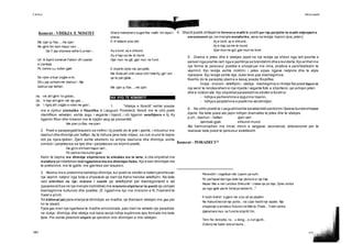 Letiirsi Teksti poetik
101 AiS®
Koment - VDEKJA E NOSITIT
Me zjarr ju flas..., me zjarr.
Ne gjirin tini kam hapur varr...
Qe t’i jap shprese-edhe t’j-a marr...
Un’ ik liqerit zemerak Fatlum dh’i paster
si zembak,
Po zemra line kullon gjak:
Se vijne-urtuar zogjte-e mi,
Dh’u jap ushqim me dashuri - Nje
dashuriper llaftari:
Pa
Dh
Dh
nis ah! gjirin t’a godas...
’e hap ah!-gjirin me nje gas...,
’i nginj ah! zogjte-e vdes me gas!...
Ahere-helmohet e buget Pas mallit t’im liqeri-i
shkret,
E rit tallazin posi det.
Ay e tund, ay e shkund,
Ay e hap sa me te mund,
Gjer mun ne gjit, gjer mun ne fund.
E shpirtin dyke ma percjelle,
Me thote ah! shih sesa ‘sht’i felle Ky gjir’i em
qe te pat pjelle...
Me zjarr ju flas..., me zjarr.
IKA KYQ TE KOMENTIT
1. “Vdekja e Nositit” eshte poezia
me e njohur simbolike e filozofike e Lasgush Poradecit. Nositi me te cilin poeti
identifikon vetveten, eshte zogu i vegante i liqenit, i cili ligjeron veteflijimin e tij. Ky
ligjerim fillon dhe mbaron me te njejtin varg qe perseritet:
Me zjarr ju flas, me zjarr.
2. Poeti e parapergatitlexuesin se rrefimi i tij poetik do te jete i zjarrte, i mbushur me
dashuri dhe dhimbje per llaftari. Aq te lidhura jane keto ndjesi, sa nuk mund te bejne
dot pa njera-tjetren. Zjarri eshte ekstremi ku arrijne dashuria dhe dhimbja, eshte
simboli i perjetesise se tyre dhe i perjetesise se krijimit poetik.
Ne gjirin tim kam hapur varr...
Po zemra ime kullon gjak:
Kemi te bejme me dhimbje shpirterore te shkalles me te iarte, e cila shprehet me
metafora qe ndertohen mbi ngjashmerine me dhimbjen fizike. Kjo e ben dhimbjen me
te prekshme, me te gjalle, me gjerrese per lexuesin.
3. Akoma me e prekshme behetkjo dhimbje,kur poeti ne strofen e katert pershkruan
nje veprim natyror nga bota e shpezeve qe bart nje fryme heroike veteflijimi. Ne kete
rast shkrihen ne nje: misioni i nositit qe veteflijohet per trashegimtaret e vet
(pavaresishtse ne nje menyre instinktive) me misionin shpirteror te poetit qe ushqen
trashegimine kulturore dhe poetike. (E ngjashme kjo me misionin e N. Frasherit te
Fjalet e qiririt).
Tri klithmat (ah) jane shenja te dhimbjes se madhe, qe therrasin vdekjen me gas per
hir te idealit.
Fjala gas merr nje ngarkese te madhe emocionale, pasi bart ne vetvete nje paradoks
ne dukje: dhimbja dhe vdekja nuk kane asnje lidhje kuptimore apo formale me kete
fjale. Por eshte pikerisht shpirti qe qendron mbi dhimbjen e mbi vdekjen.
4. Shpirti poetik shfaqetne formen e mallit te poetit per nje perjetim te madh ndjenjash e
emocionesh qe,ne menyre metaforike, vene ne levizje liqenin (pra,jeten):
Ay e tund, ay e shkund,
Ay e hap sa me te mund,
Gjer mun ne gjit, gjer mun ne fund.
5. Drama e jetes dhe e vdekjes jepet ne nje levizje qe shkon nga lart-poshte e
perseri nga poshte-lart;nga e jashtmja se brendshmi dhe e kunderta.Kjo arrihet me
nje forme te persosur poetike e shoqeruar me rima, anafora e pershkallezim te
veprimit. Kjo levizje eshte riciklimi i jetes sipas ligjeve natyrore dhe te atyre
njerezore. Kjo levizje eshte ikje, duke lene pas trashegimine.
Keshtu do te paraqitej skema e kesaj poezie filozofike:
lindja - misioni - veteflijimi - vdekja - trashegimia si rilindje Ne poezi liqeni ze
nje vend te rendesishem si nje mjedis i vegante fizik e shpirteror,qe ushqen jeten
dhe e riciklon ate. Kjo shprehetparalelishtne strofen e fundit si:
- lidhja e perhershme e zogutme liqenin,
- lidhja e perjetshme e poetitme vendlindjen.
6. Ne stilin poetik te Lasgushiteshte karakteristik perdorimi i fjaleve kundershtuese
dyshe. Ne kete poezi ato japin lidhjen dramatike te jetes dhe te vdekjes.
p.sh., dashuri - llaftari zjarr-varr
zambak-gjak shkund-mund.
Ato harmonizohen me rimat, ritmin e vargjeve, asonancat, aliteracionet per te
realizuar kete poezi te persosur estetikisht.
Koment - PORADECI33
Perendim i vagelluar mbi Liqerin pa kufir.
Po perhapet dal-nga-dale nje pluhure si nje hije.
Neper Mai e ner Lendina Shkrumb’ i nates qe po bije, Dyke zbritur
qe nga qjelli permi fshat po behet fir...2
E kudo krahin’ e gjere me s’po qit as pipelim:
Ne Katund kercet nje porte... ne Liqer hesht nje lopate. Nje
shqiponje-e arratisur fluturon ne Mal-te-Thate... Futet zemra
djaloshare mun ne fund te shpirtit t’im.
Tere fisi, tere jeta, ra... u dergj... e zurigjumi...
Zoterojme kater ane erresira...
 