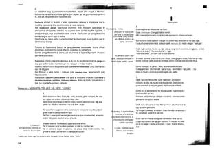 .118
;
1) rrokaqiell-
qiellgervishtes, ndertese e
larte me shume kate
r2) shkerbej - imitoj,
perpiqem te veproj pike
per pike si dikush tjeter
3) midisesi - (prej midis) -
qe eshte as andej e as
ketej; i midisem
4) shestim- plani i nje
pune, ide|aper menyren si
behet digka; qellim, synim.
5) apostuj - 1 .dymbedhjete
nxenesit e Krishtit, qe
predikuan mesimet e tij, 2.
mbrojtesdhe perhapesi
zjarrte i nje ideje.
6) jude - tradhtar; sipas
Bibles, Juda tradhtoi
Krishtin
Letersi
k
ur ndodhet larg tij, per kohen studentore, vajzat dhe rruget e Moskes
kur eshte ne atdhe, e mbi te gjitha, per vajzen qe le gjurme ne shpirtin e
tij, por qe pergjithesisht ndodhet larg.
Dashuria shihet si kuptim i jetes njerezore, nxitese e shpikjeve me te
medha njerezore dhe ekuilibruese te vete natyres.
Ne kontekstin social dashuria triumfon mbi moralin patriarkal te
shoqerise shqiptare, ndersa ne aspektin intim eshte mjaft e ngrohte, e
drejtperdrejte, nje bashkebisedim me te dashuren qe pergjithesisht
eshte larg si vend apo si kohe.
Dashuria ka vlere edhe kur e humbet te dashuren, pasi kujtimi per te
kthehet ne kristal.
Poezia e Kadarese kalon ne pergjithesime universale, du<e ofruar
shumesi leximesh ne kohe dhe ne mjedise te ndryshme.
Eshte pergjithesisht e qarte, pa ekuivoke e lojera figurash, thuajse
perhere optimiste.
Kadareja shkroi disa prej veprave te tij me te rendesishme ne vargje te
lira, por edhe duke i kombinuar me vargun e matur metrik.
Ndikim ne formimin e tij poetik pati vjersherimi tradicional: prej De Rades
deri te Migjeni.
Ne fillimet e veta ishte i ndikuar prej poezise ruse, veganerisht prej
Majakovskit.
Kadareja e pasuroi fjalorin poetik me fjale te kultures urbane; nga fusha e
teknikes moderne, politikes, kultures qytetare, duke e ngritur prozaizmin e
tyre ne mjet te fuqishem stilistik.
Koment - KRISHTLIND JET NE NEW YORK*
1.
Stuhi debore ne New York(Nju-Jork), avionet gjithe vonojne. Ne qiejt
lart digka nuk shkon, dikush po mbyt dike.
Jane ernat ndoshta qe s’merren vesh, radaret jane nervoze. Nje pug
qiellor ka ndodhur ndoshta e ne nuk dime asgje.
Ne siperhere asgje nuk dime, nderkaq ne aeroporte ne salla pritjesh
grate nxjerrin pasqyrezat me ngut.
Parfumi i vene qysh ne mengjes ne trup te tyre shqetesohet, erresimii
embel mbi pubis besimin prore e humb.
Shtjelle debore. Rrokaqiejtl) ngjasojne si te dehur.
Do te besosh se e humben peshen, si rete do ngrihen lart.
Ne si perhere asgje s’kuptojme, ne prape drejt krimit rendim. “Ah,
g’kohe e keqe!” perserisim si papagaj te ngrate.
’Poezite jane marre nga "Ca pika shiu rane mbi qeiq"; Ismaii Kadare; botoi: "Onuf ri"
, ■
I
Tetesti poetik i
2. ’ ‘
Avionilejohet te zbrese me ne fund.
Duke s hk erby er 2) engjejt flatron serish.
Mbi rrokaqiejt shenjat e kryqit te zotin e presin te zbrese lartesish.
Kurrkund ne bote bujtesin e larget s’e presin kaq dehshem e me kaq buje.
I varur humnershemmidis tokes e qiellit midis es i 3) i madh degjon “ alelujan”.
Valle kujt i perket, ka plot dy mije vite qe enigmen e hershme s’e gjejme ne dot.
“Ndore te qiejve”, tha toka kur lart e ngjiti,
“ndore te tokes”, tha qielli kur e zbriti poshte.
Aimbeti ne mes: s hes t imi 4) yne i thyer, ndergjegja e vrare, fluturimi qe vdiq.
Eshte vone qe qielli prape ta terheqe, eshte vone qe toka ta trete ne gji.
Eshte vone per te gjithe... Ndaj na sheh pikellueshem.
Vdekjejetshem tek merzitet njeriu-hyjni, deshmitar i nje pakti, i nje
bese te thyer, i endrres sone tragjike per qiellsi.
3.
Qielli ngryset me shume. Dyer makinash perplasen
ndrigimi qe dita me ngut e tret shpejton te strehohet ne
gure unazash, e ne qafa grash, ne Avenune e Peste.
Eshte ora e diamanteve. Ne Blumengdale ngadhenjimi i
tyre vezullon qe larg.
Rrenare pa dyshim qe vdekjen s’e njohin, ndonese jeten
gjithashtu s’e njohin aspak.
Qielli nxin. Ora jone po bie. Nen panikun e kambanave te
saj dyndemi gjithkund.
Te Rruga Dyzetedy, te kishe e Shen Patrikut ne apostuj t
5), gjykatesit, judet 6) e pafund.
Ecim nen ca shenja e shigjeta ndonese e dime se nje
rruge veg njohim: ate qe gon ne mort Te vetmin ne bote
qe te dy kahjet i kishte e mbytem, e tani i themi: kthehu ,
Zot.
 