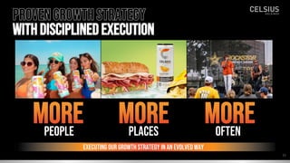 Provengrowthstrategy
withdisciplinedexecution
PLACES OFTEN
PEOPLE
Executing our growth strategy in an evolved way
MORE MORE MORE
33
 