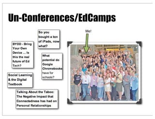 Me!
Un-Conferences/EdCamps
 