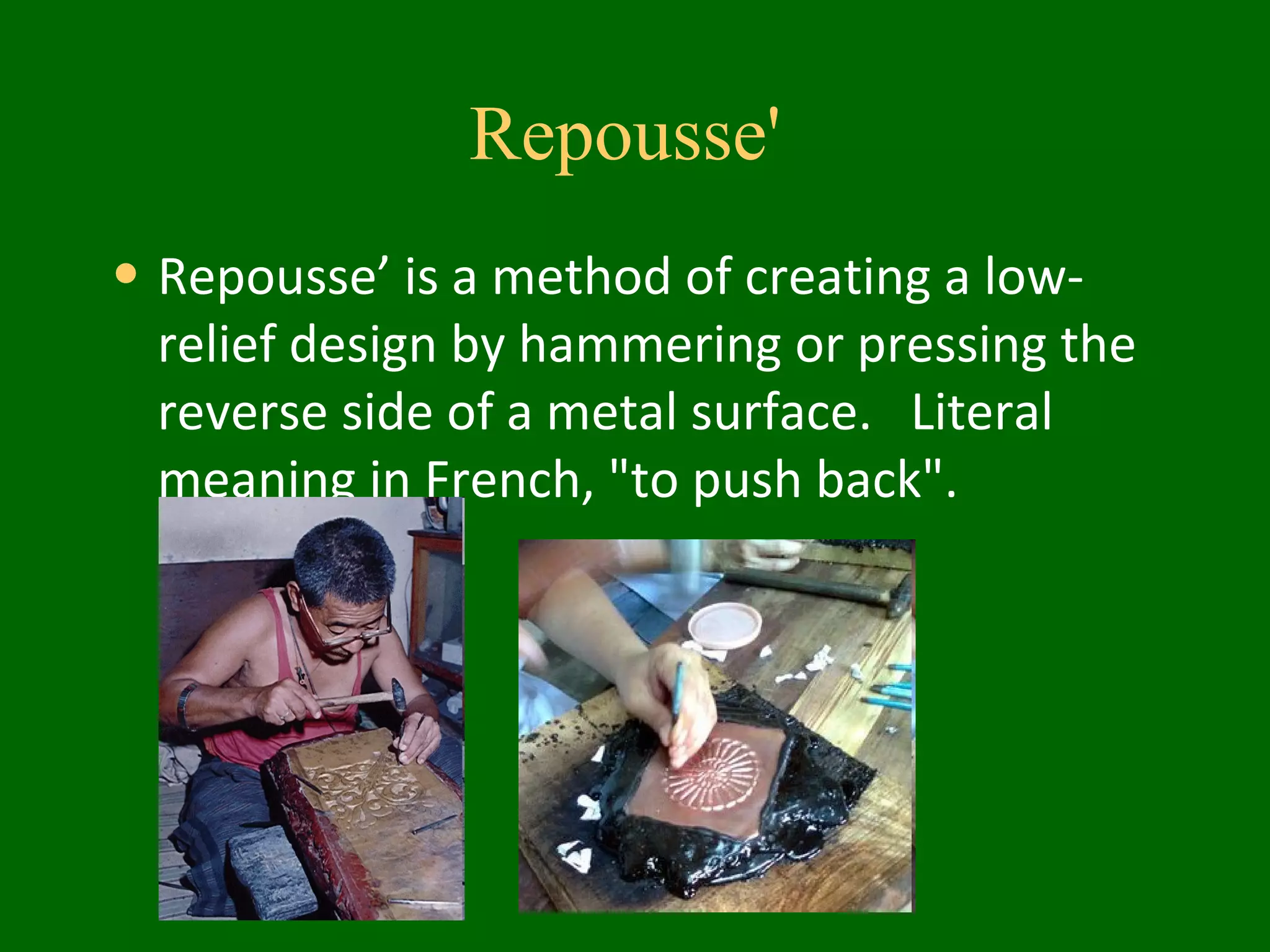 Celtic knots and copper repousse | PPT