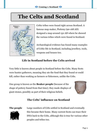 The Celts in Scotland: Origins, Culture, and Lasting Influence | PDF