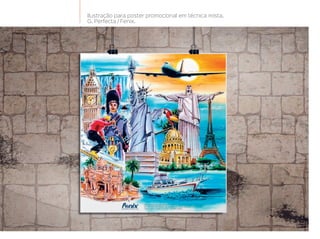 Ilustração para poster promocional em técnica mista.
G. Perfecta / Fenix.
 