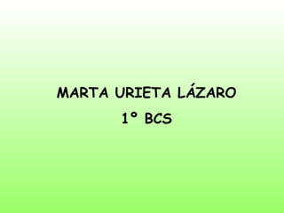 MARTA URIETA LÁZARO 1º BCS 