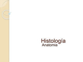 Histología
Anatomia
 