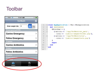 Menu específico por Controller