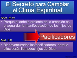 Lo mas importante es que aprendan principios y que los vivan. (Oración)