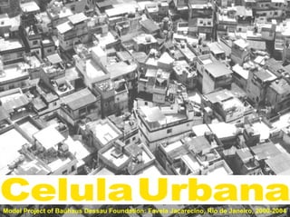 Model Project of Bauhaus Dessau Foundation: Favela Jacarecino, Rio de Janeiro, 2000-2004
 