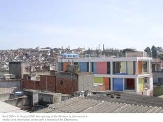 April 2004 - In August 2003 the opening of the Nucleus is planned as a
media- and information center with a festival of Ars Electronica.
 