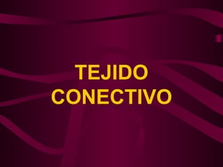 TEJIDO
CONECTIVO
 