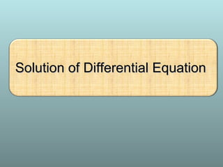 Introduction to Differential Equations | PPT