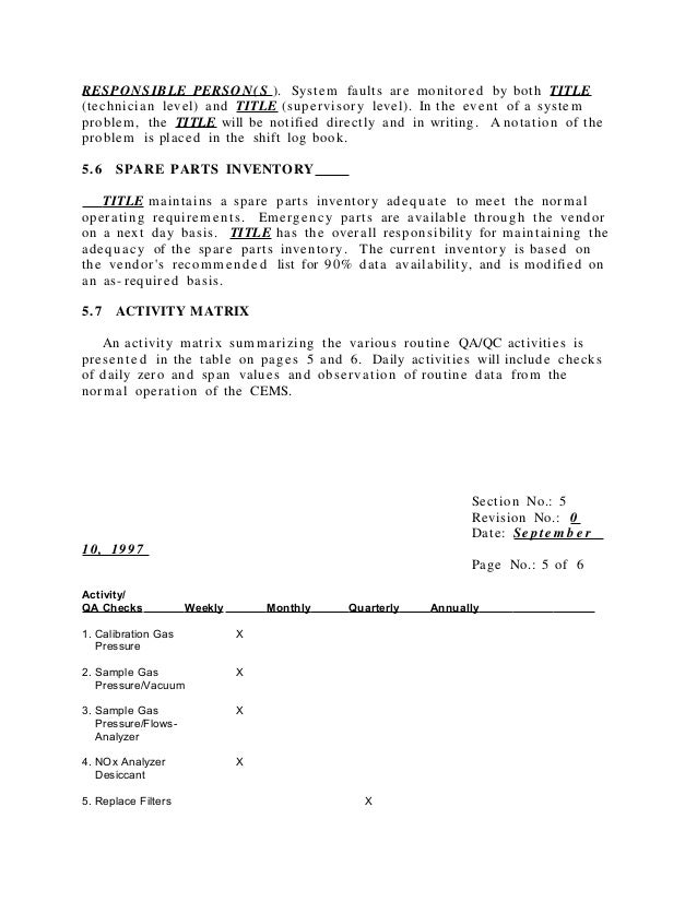 Cem com exampleqa_qc_plan