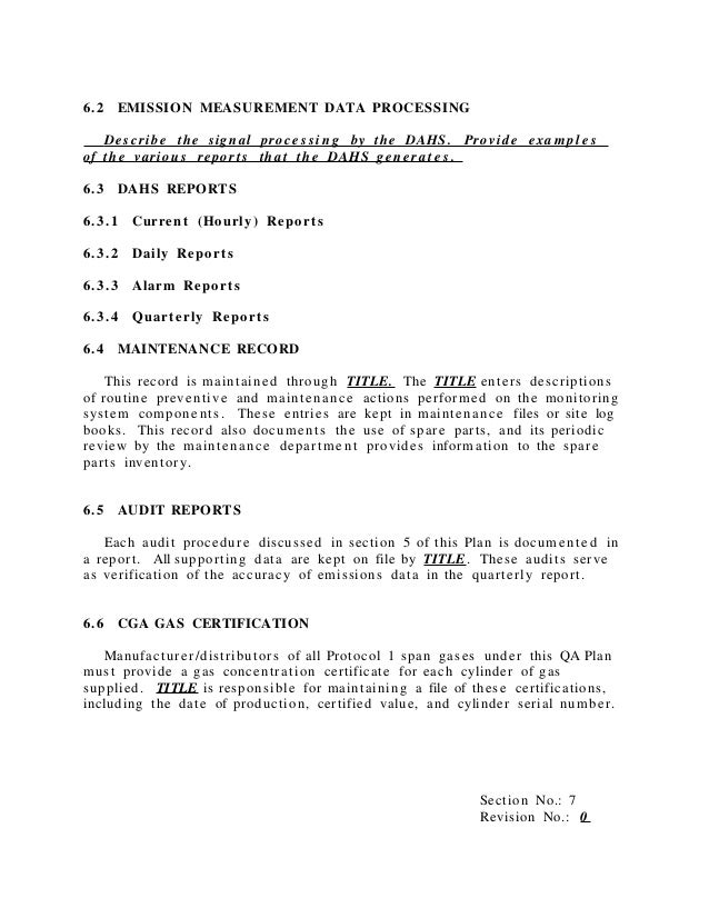 Cem com exampleqa_qc_plan