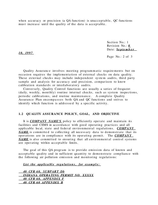 Cem com exampleqa_qc_plan