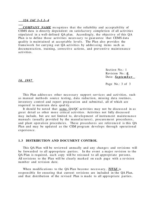 Cem com exampleqa_qc_plan