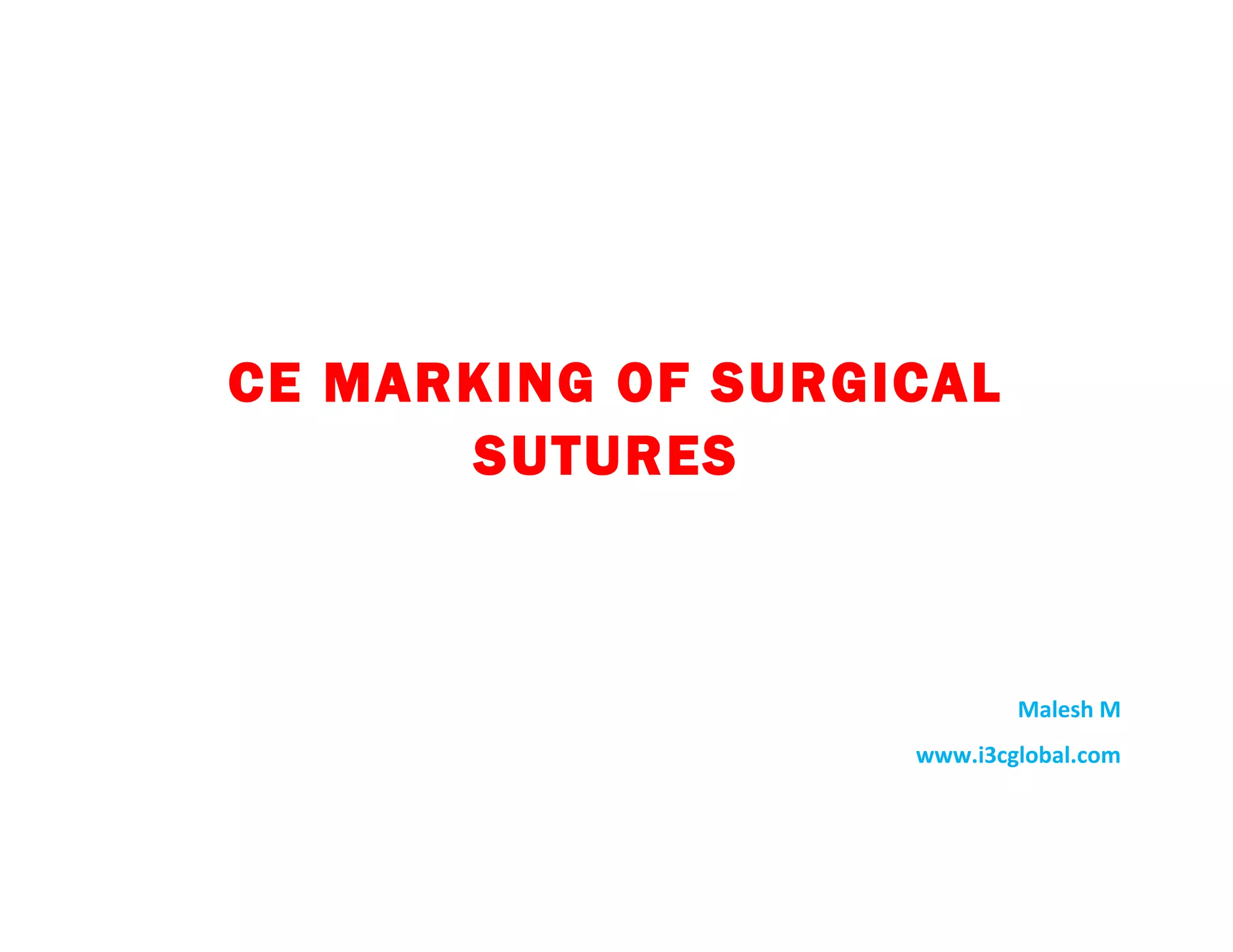 Connel Loop Ce marking of sutures | DOC