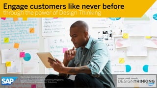 Engage customers like never before 
through the power of Design Thinking 
Use this title slide only with an image 
Nicholas Kontopoulos 
Global Head of Strategic Marketing Programs, 
SAP Customer Engagement Solutions 
 