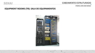 CABEAMENTO ESTRUTURADO
EQUIPMENT ROOMS (TR): SALA DE EQUIPAMENTOS
 