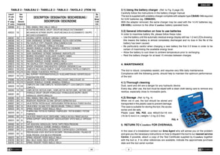 ENGLISH

TABLE 2 - TABLEAU 2 - TABELLE 2 - TABLA 2 - TAVOLA 2 (ITEM 10)








 









































  




  
  



 



 














 



















 



 



 





 
 
 



 





 
 
 





























































29







































3.2)	General information on how to use batteries

In order to maximise battery life, please follow these rules:
–	 Use the battery until the automatic residual energy display still has 1-2 red LEDs showing:
	 this means the battery is almost completely discharged and no loss in the life of the
	 battery has been caused.
–	 Be particularly careful when charging a new battery the first 2-3 times in order to be
	 certain of maximising the available energy level.
–	 Allow the battery to cool down to ambient temperature prior to recharging.
–	 Rest the battery charger for at least 15 minutes between charges.

4.		MAINTENANCE









3.1)	Using the battery charger (Ref. to Fig. 6 page 23)
Carefully follow the instructions in the battery charger manual.
The tool is supplied with a battery charger complete with adapter type CBA96-144 required
for 9,6V batteries (eg. CB9620H).
With the adaptor removed, the same charger may be used with the 14,4V batteries (eg.
CB1430L) common to the other Cembre battery operated tools.

The tool is robust, completely sealed, and requires very little daily maintenance.
Compliance with the following points, should help to maintain the optimum performance
of the tool:

4.1)	Thorough cleaning

Dust, sand and dirt are a danger for any hydraulic device.
Every day, after use, the tool must be wiped with a clean cloth taking care to remove any
residue, especially close to moveable parts.

4.2)	Storage (Ref. to Fig, 4)

When not in use, the tool should be stored and
transported in the plastic case to prevent damage.
The case is suitable for storing the tool, the accessories and die sets.
Plastic case: VAL P22, size 465x315x116 mm
(18.3x12.4x4.5 in.) weighs 1,5 kg (3.3 lbs).

FIG. 4










5.		RETURN TO Cembre FOR OVERHAUL
In the case of a breakdown contact our Area Agent who will advise you on the problem
and give you the necessary instructions on how to dispatch the tool to our nearest service
Centre; if possible, attach a copy of the Test Certificate supplied by Cembre together
with the tool or, if no other references are available, indicate the approximate purchase
date and the tool serial number.
6

 