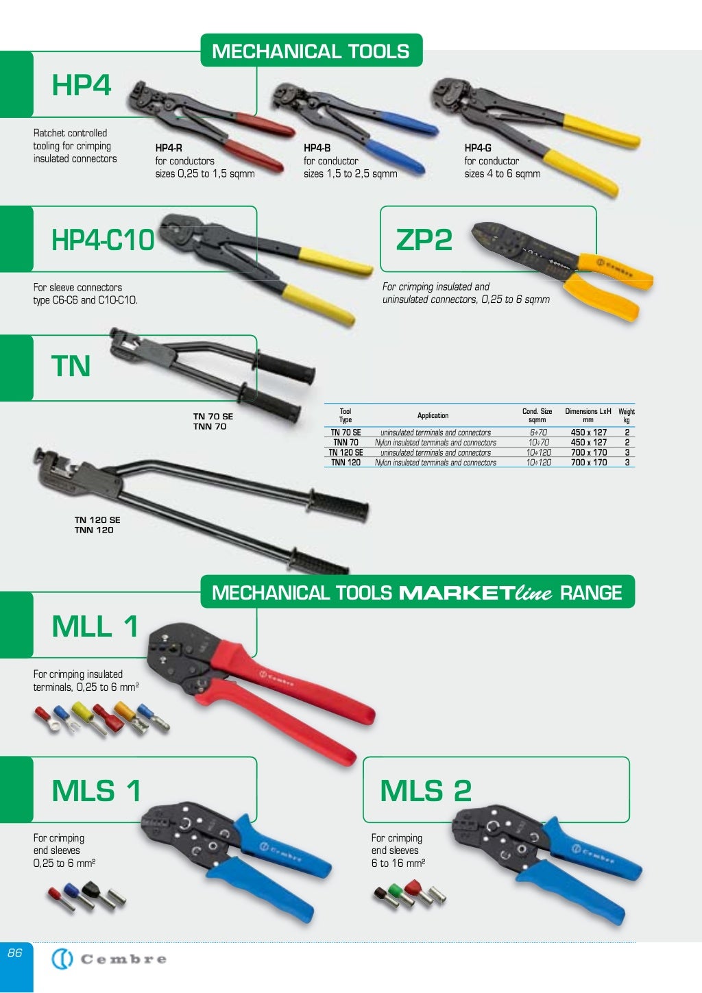 Cembre HF2 Crimpstar Crimping Tool Ratchet Controlled Crimping Tool