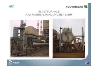 BLAST FURNACE
RAW MATERIAL HANDLING ESP & BHF
 