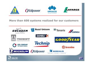 ___________________________________________________________________
___________________________________________________________________
More than 600 systems realized for our customers
 