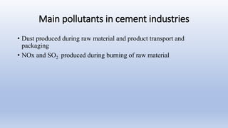 A case study on Air Pollution in Cement Industry | PPTX