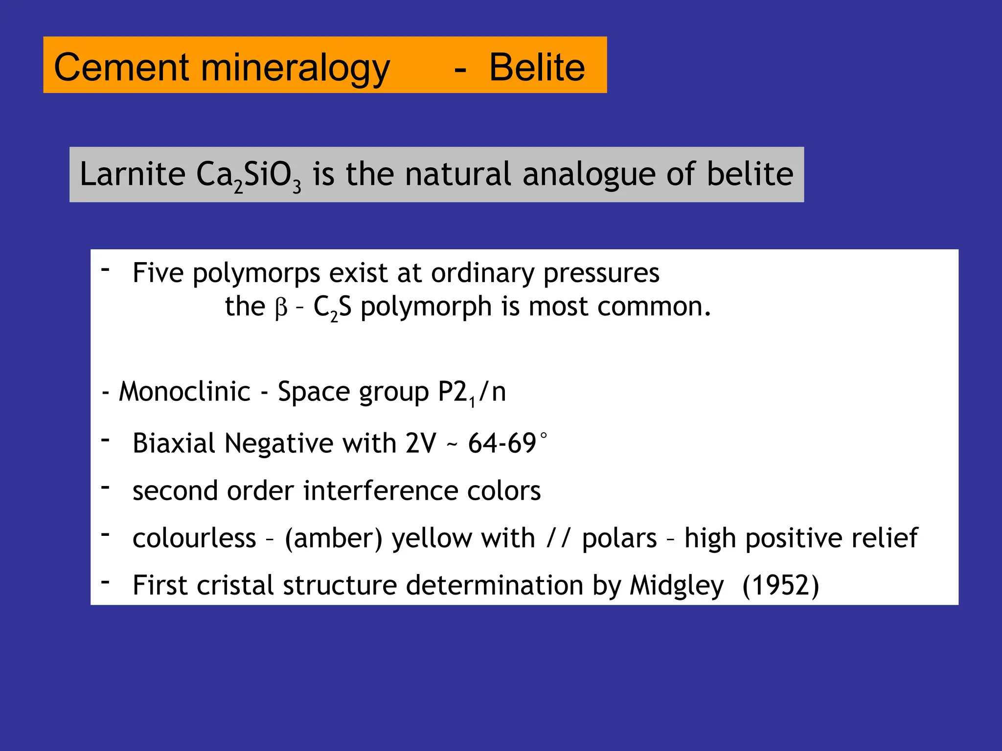 Cement mineralogy and hydration of cement minerals | PPT
