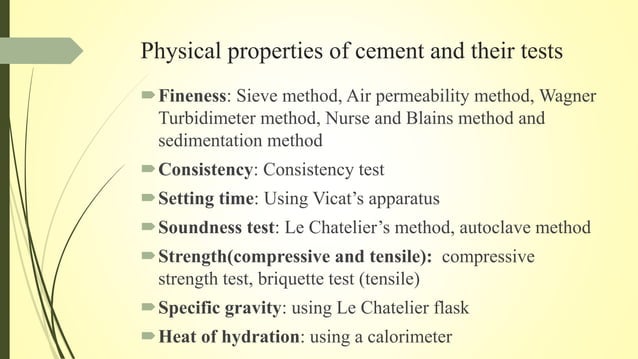 Cement- presentation | PPTX | Chemistry | Science